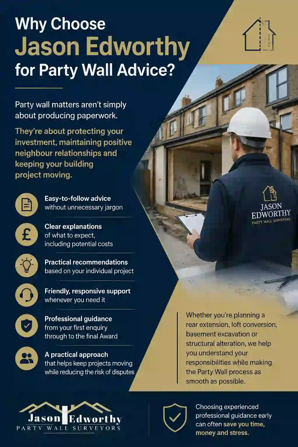 Why Choose Jason Edworthy for Party Wall Advice Biggleswade?